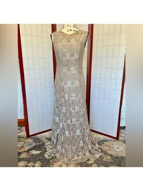 Beautiful Lace Sheath Gown - EUC - Size 6
